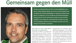 Artikel Torsten von Borstel; United Against Waste; food-service